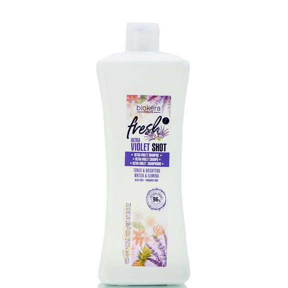 Salerm Biokera Natura Fresh Ultra Violet Shot Shampoo - 36 oz
