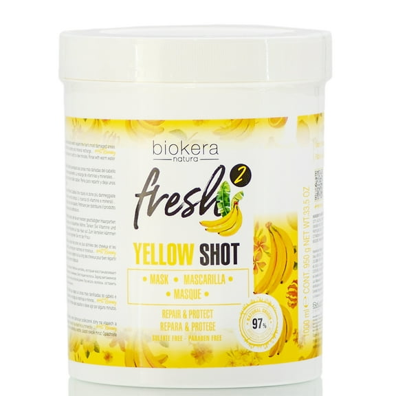 Salerm Biokera Natura Fresh Yellow Shot Mask - 33.5 oz