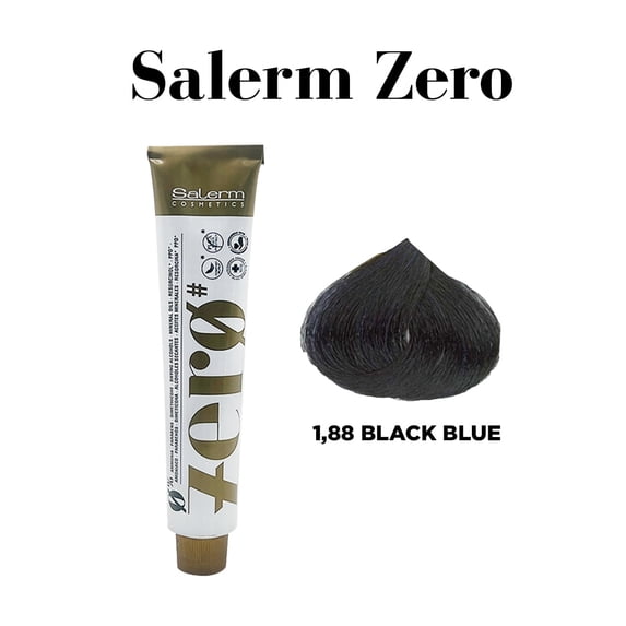 Salerm Color Zero Semi Permanent Coloring Cream ( 1,88 Black Blue )