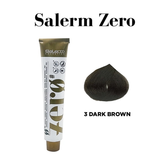 Salerm Color Zero Semi Permanent Coloring Cream ( 3 Dark Brown )