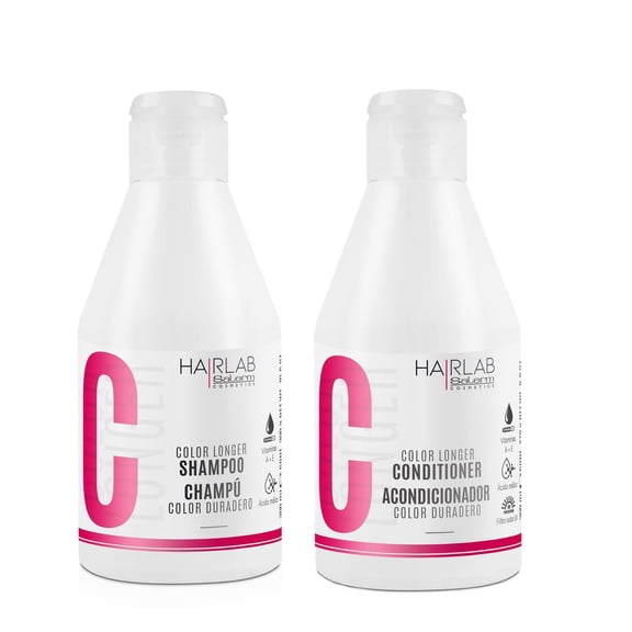 Salerm Cosmetics HAIRLAB COLOR LONGER 2-PIECE KIT,  Shampoo 10.6oz + Conditioner 9.8oz