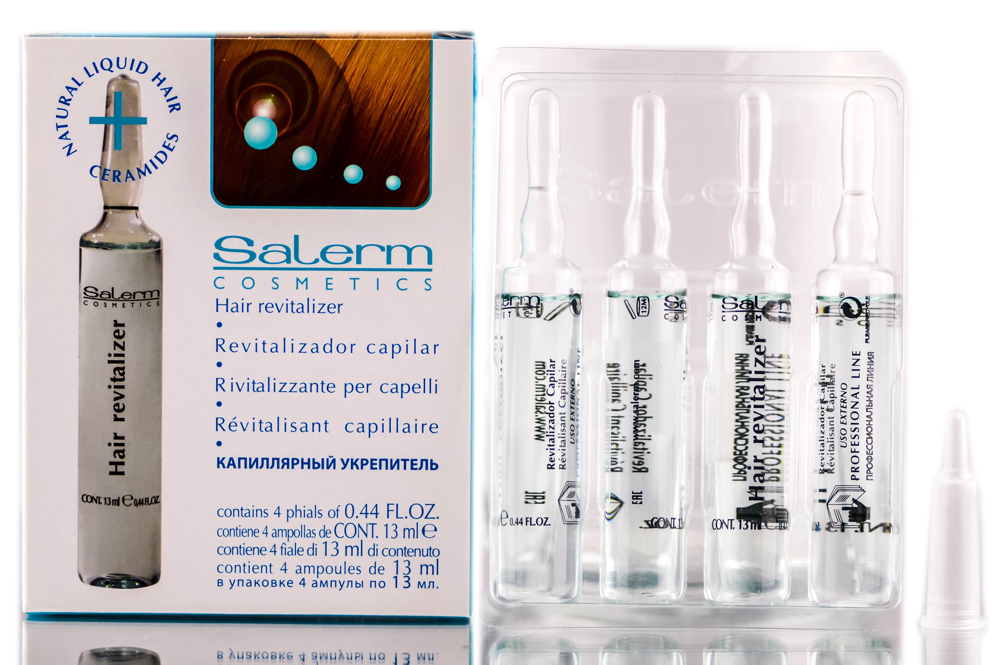 Salerm Cosmetics Hair Scalp Revitalizer Natural Liquid Ceramides - Single vial