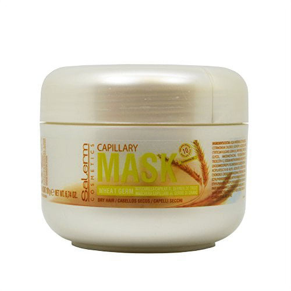 Salerm Cosmetics WHEAT GERM Capillary Mask, Provitamins B5 (6.74 oz / ml size)
