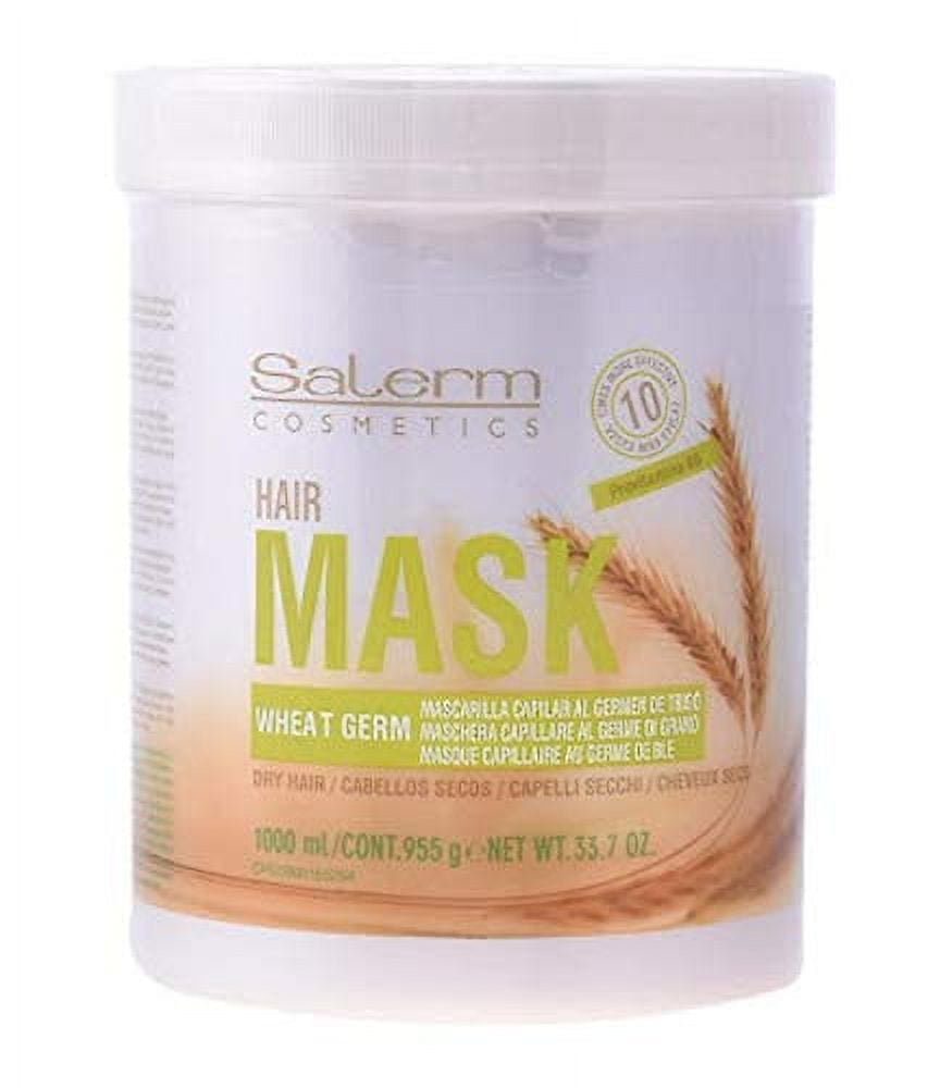 Salerm Cosmetics WHEAT GERM Capillary Mask, Provitamins B5 for Dry Hair