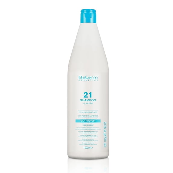 Salerm - Hydrating Shampoo 21 Silk Protein - 1000 ml - for Dry and Damaged Hair