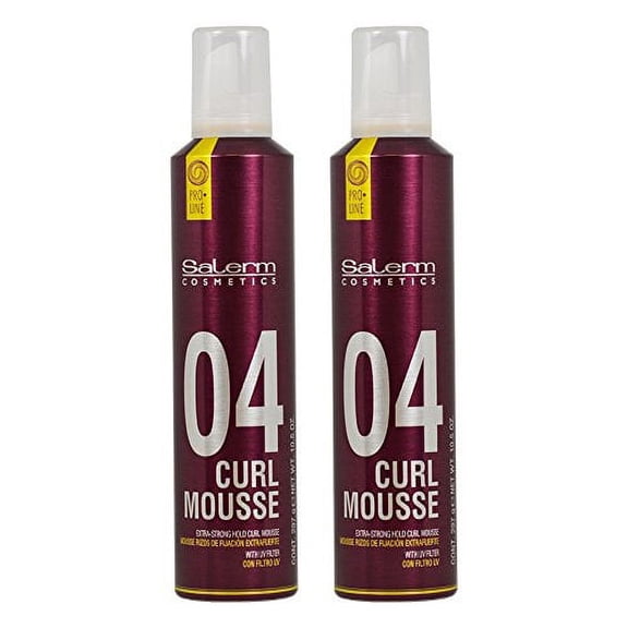 Salerm Pro-Line Curl Mousse Extra-Strong Hold 10.5oz "Pack of 2"