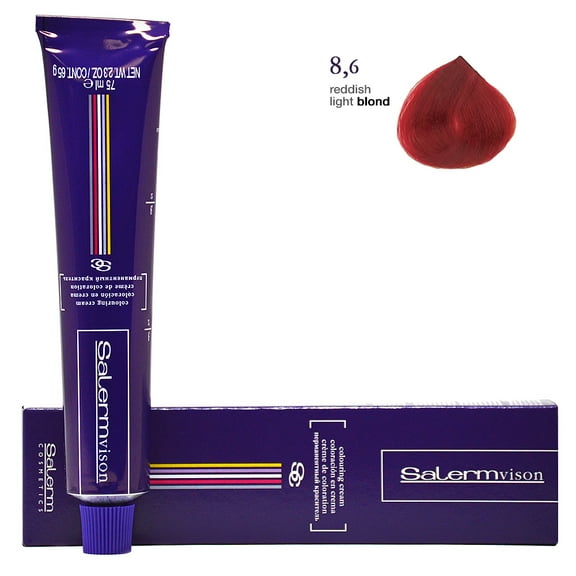 Salerm Vison Permanent Coloring Cream (2.3 oz) - 8.6 - Reddish Light Blond