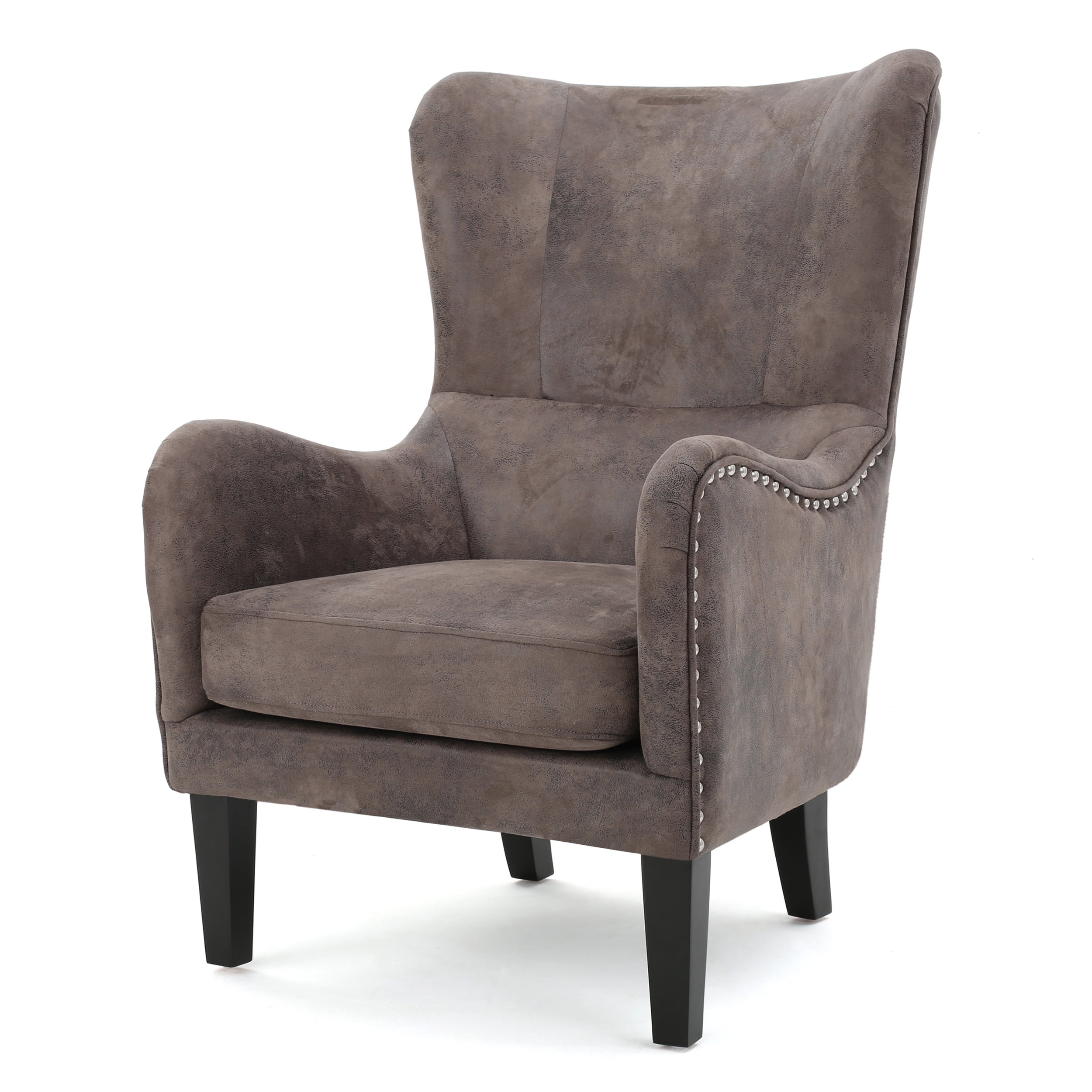 Microfiber wingback chair outlet