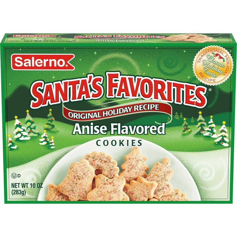 Salerno Anise Flavored Holiday Cookies, Santa's Favorites