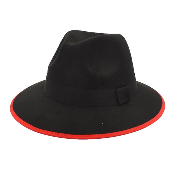 Sales 2026 Under $5 Black Short Brim Panama Hats GIJNRIUIUA Autumn and Winter Mens and Womens Neutral Couples Hat British Fashion Imitation Jazz Hat Black Top Hat Gentleman Hat Beach Hats