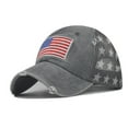 thumbnail image 1 of Sales 2026 Under $5 Grey Womens Hats Baseball Caps GIJNRIUIUA Independence Baseball Cap Men's and Women's Personality Cap Outdoor Print Breathable Mesh American Cap Visor Hats, 1 of 5