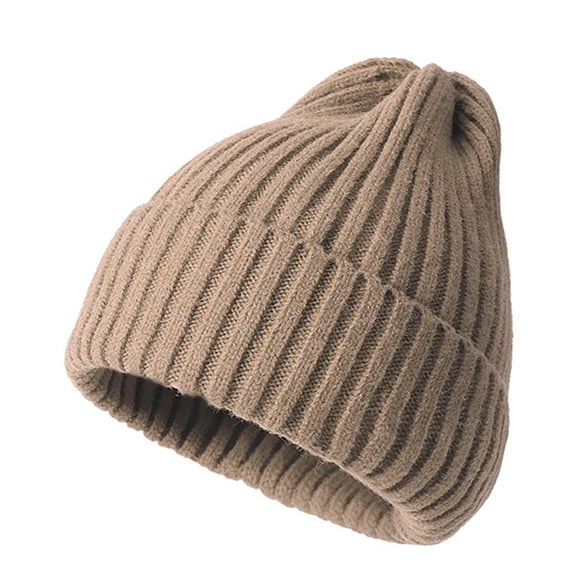 Sales 2026 Under $5 Multicolor Winter Hats for Women GIJNRIUIUA Women Men Knitted Winter Fashion Color Stripe Printing Striped Hats Hairball Raccoon Warm Ski Cap Warm Cap Hijab Cap