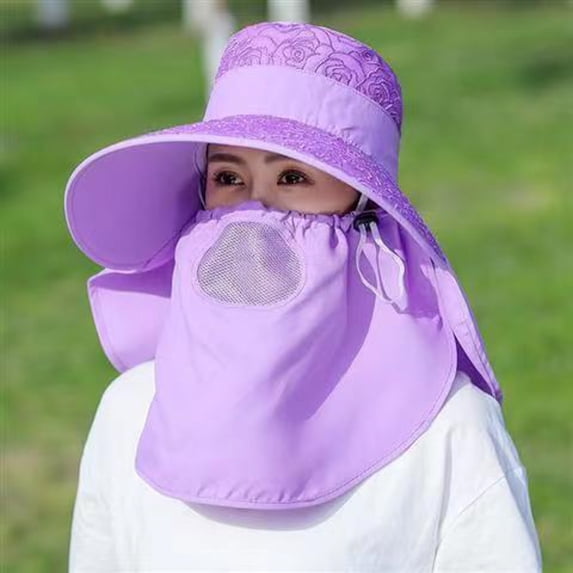 Sales 2026 Under $5 Purple Sun Hat Women GIJNRIUIUA Women Summer Sun Hat Women Adjustable Summer Anti Outdoor Riding Large Hat Sun Visor Protective Hat Summer Hats