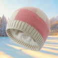 thumbnail image 1 of Sales 2026 Under $5 White Knit Short Watch Cap GIJNRIUIUA Winter Fleece Warm Hat Plaid Knitted Hat Beanie Hat for Men & Women Ear Hat Thickened Outdoor Hat Underscarf, 1 of 4