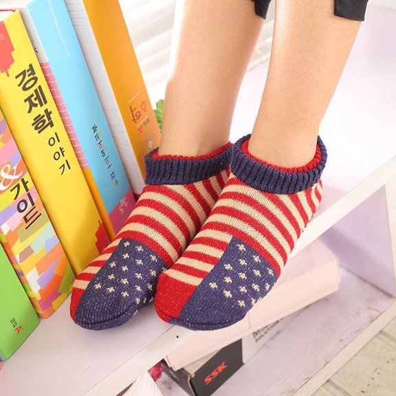 Sales 2026 Ankle Socks Under $2 GIJNRIUIUA Watermelon Red Crew Socks Floor Socks Non-Slip Bottom Thickening Adult Unisex Household Socks Indoor Socks Overshoes Athletic Socks