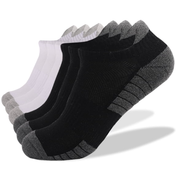 Sales 2026 Ankle Socks Women Under $8 GIJNRIUIUA Silver Ankle Socks Men and Women Athletic Running Socks 6 Pairs Breathable Low Cut Sports Socks with Cushioning Ankle Socks Athletic Socks
