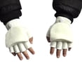 thumbnail image 1 of Sales 2026 Cold Weather Fingerless Gloves GIJNRIUIUA Under $3 Baby Boys Girls Winter Hand Wrist Warmer Cover Fingerless Gloves White Gloves & Mittens, 1 of 2