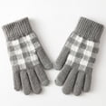 thumbnail image 1 of Sales 2026 Cold Weather Gloves GIJNRIUIUA Under $3 Women Winter Screen Gloves Warm Knit Gloves Elastic Cuff Winter Men Texting Gloves Gray Gloves & Mittens, 1 of 8
