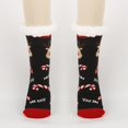 thumbnail image 1 of Sales 2026 Fuzzy Socks Under $5 GIJNRIUIUA Black Crew Socks Winter Winter Christmas Anti Fleece Thickened Lamb Socks Slippers Socks Slipper Socks, 1 of 5