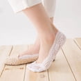 thumbnail image 1 of Sales 2026 Low Cut No Show Socks Women Under $2 GIJNRIUIUA White No-Show Socks Fashion Womens Cotton Blend Lace Antiskid Low Cut Socks Toe Ankle Sock Calf Socks, 1 of 2