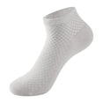 thumbnail image 1 of Sales 2026 Men's Socks Under $2 GIJNRIUIUA Grey Crew Socks Men’S Rayon Socks 1 Pair Box Quality Ruffle Socks, 1 of 2
