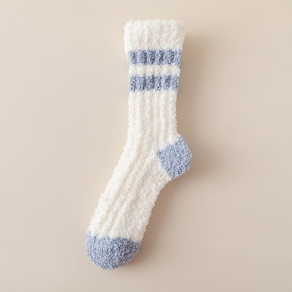 Sales 2026 Thermal Warm Socks for Men & Women Under $2 GIJNRIUIUA Blue Crew Socks Winter Warm Soft Winter Comfort Thickened Warm Sleeping Socks for Women Running Socks