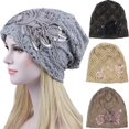 thumbnail image 1 of Sales 2026 Under $5 Coffee Beanie GIJNRIUIUA Lace Head Flower Slouchy Cap Women Baggy Hat Turban Baseball Caps Muslim Headwear, 1 of 2