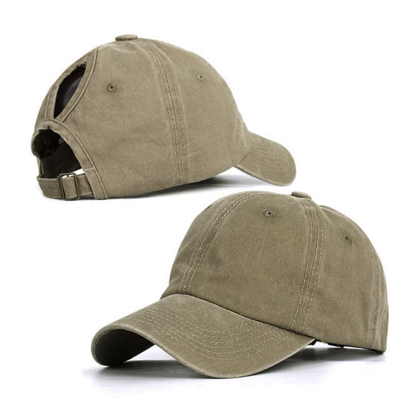 Sales 2026 Under $5 Khaki Embroidered Hat GIJNRIUIUA Cap Hat Trucker Unisex Buns Plain Baseball Visor Ponytail Messy Baseball Caps Golf Hats