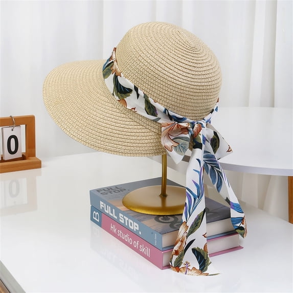 Sales 2026 Under $5 Multicolor Unisex Sun Hat GIJNRIUIUA Women Wide Foldable Roll Up Hat Sun Bow Hat Baseball Hats