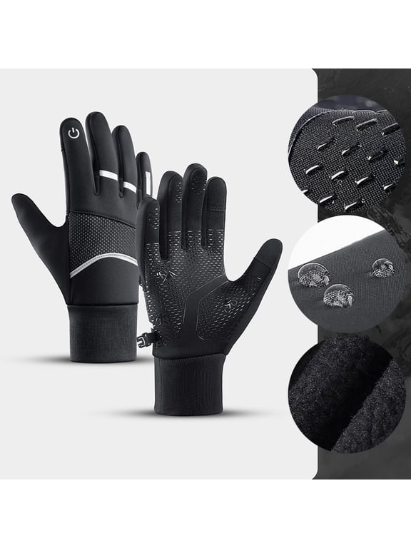 Sales 2026 Warm Thin Non-slip Glove GIJNRIUIUA Under $8 Motorcycle Gloves Touchscreen Cycling Gloves Warm Winter Thermal Gloves Mountain Bike Anti Slip Gloves Breathable Lightweight Glove