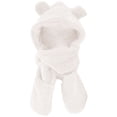 thumbnail image 1 of Sales 2026 Winter Beanie Hat Scarf Gloves GIJNRIUIUA Under $8 Winter Cute Bear Ear Warm Hat Women Plush Earflap Hat Windproof Cap Hat with Ears and Hood Hat Scarf 2 in 1 Hooded Scarf for Women Beige, 1 of 6