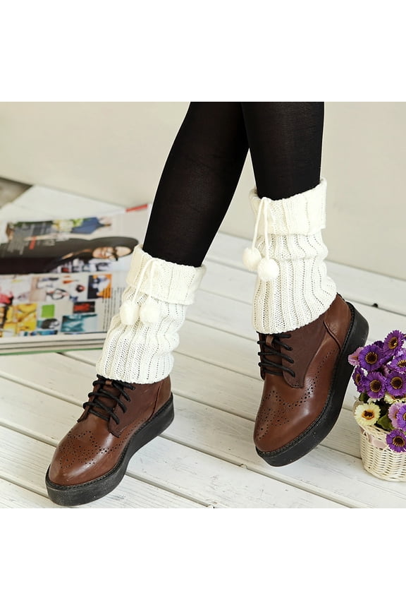 Sales 2026 Winter Thermal Socks for Men & Women Under $2 GIJNRIUIUA White Crew Socks Winter Fashion Womens Ladies Twist-Knitted Leg Warmers Socks Short Boot Cover Ankle Socks