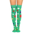 thumbnail image 1 of Sales 2026 Women Thigh High Socks Under $2 GIJNRIUIUA Green Knee-High Socks Women Thigh High Over the Knee Socks Colored Dots Long Socks Leg Warmers, 1 of 3