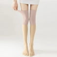 thumbnail image 1 of Sales 2026 Women's Knee High Socks Under $2 GIJNRIUIUA Pink Knee-High Socks 1 Pairs Women Fashion Soft Solid Splice Socks Knee High Stockings Summer Socks Silk Stockings Leg Warmers, 1 of 4