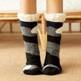 thumbnail image 1 of Sales 2026 Womens Crew Socks Under $5 GIJNRIUIUA Black Crew Socks Women's Winter Soft Warm Fuzzy Fleece-Lined Grippers Slipper Socks Athletic Socks, 1 of 3