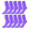 thumbnail image 1 of Sales 2026 Womens Cute Crew Socks Under $8 GIJNRIUIUA Rose Gold Crew Socks Winter 5 Pairs Soild Color Socks Women Thigh High Boot Socks Soft Scrunch Socks Ankle Socks, 1 of 4