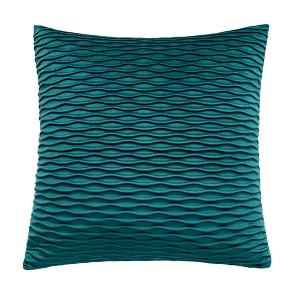 Anckoeil 17.7"×17.7" Solid Colour Velvet Pleated Pillow Set Sofa Cushion Bedside Cushion Office Lumbar Support Lumbar Protection