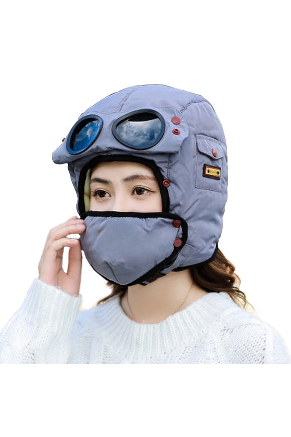 Sales! Anckoeil Ski Equipment Men Women Ski Mask Beanie Cap Knit Face Mask Winter Hunting Ear Warm Workout Hat