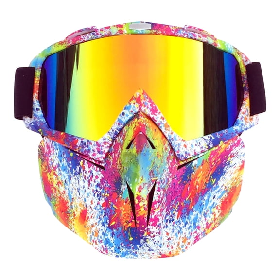 Anckoeil Ski Equipment Snow Goggles Motorcycle Helmet Goggles Mask Outdoor Riding Windproof Goggles