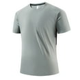 thumbnail image 1 of Sales Or Clearance JXMVOJ Men's Ice Silk Breathable T-Shirt, Lightweight Seamless Loose Fit, Quick-Dry Cool Feeling, Casual Sportswear, Plus Size Short Sleeve Top, 1 of 8