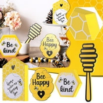 Sales Clearance of Decor Hgrintd 4pc Bee Tiered Tray Decorative Wooden Hornets Shelf Wooden Sign Bundle Rustic Decor
