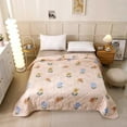 thumbnail image 1 of Sales！Lilgiuy Cotton Bed Blanket Twin Cotton Thermal Blanket Lightweight Bed Throw Breathable Premium Soft Comfortable Blanket For All Season, 1 of 5