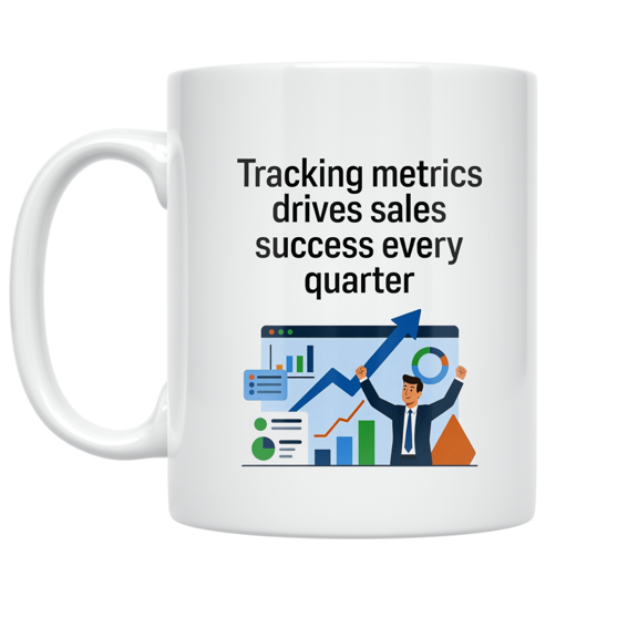 Sales Metrics Motivation - Business Professional - 11 oz Ceramic Coffee Mug