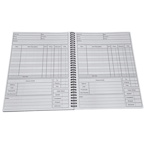 Sales Order Log Book Wire Bound 8.5 x 11 in 70 Pages