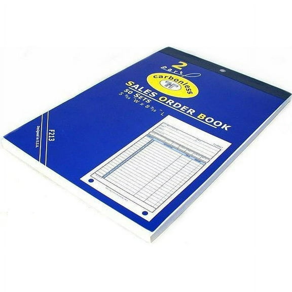 Sales Order Receipt Forms Carbonless Record Sheet Book 5 9/16" x 8 7/16"