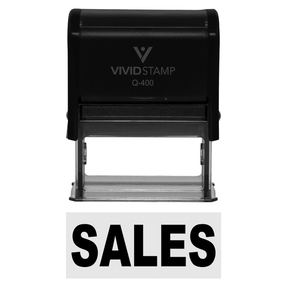 Sales Self-Inking Office Rubber Stamp (Black Ink) - Q-400