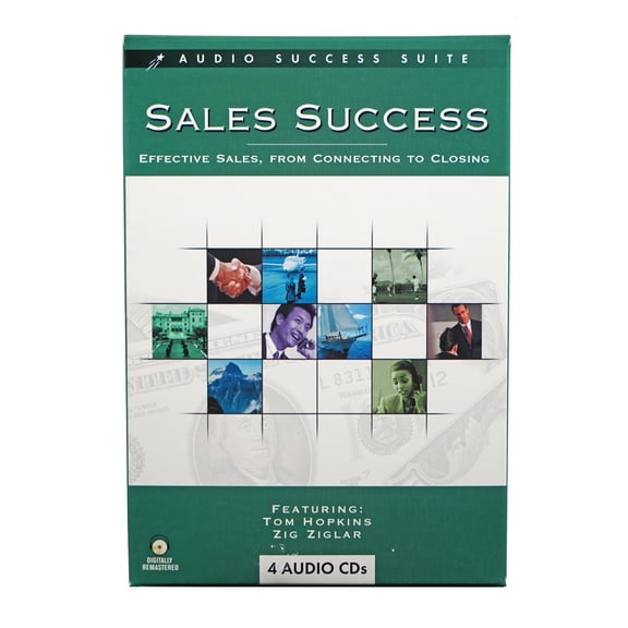 Sales Success Motivational Training 4 Audio CD Set - Effective Sales, from Connecting to Closing