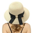 thumbnail image 1 of Sales Today Under $5 Beige Beach Sun Hat GIJNRIUIUA Summer Hats for Women Wide Bongrace Women Hat Little Girl Sun Cap Foldable Ladies Hats Trucker Hats, 1 of 5