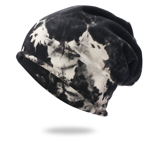 Sales Today Under $5 Black Breathable Skull Cap GIJNRIUIUA Popular Head Caps Bottoming Tie-Dye Big Casual Pile Caps Caps Fashion Baseball Caps Working Cap