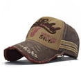 thumbnail image 1 of Sales Today Under $5 Coffee Sun Protection Baseball Cap GIJNRIUIUA Womens Criss Ponytail Hat Baseball Cap High Messy Bun Ponycap Hats Quick Drying Mesh Hat Summer Hats, 1 of 3